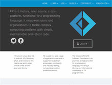 Tablet Screenshot of fsharp.org
